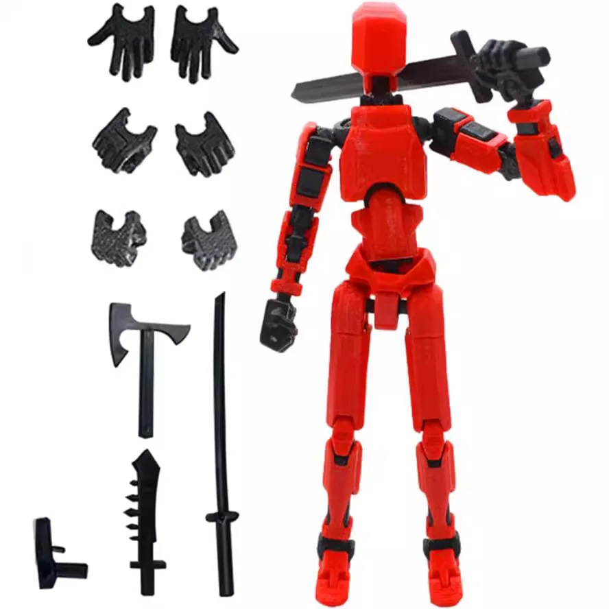 Robot Action Figure 3D Printed With Full Articulation For Stop Motion Animation Toys