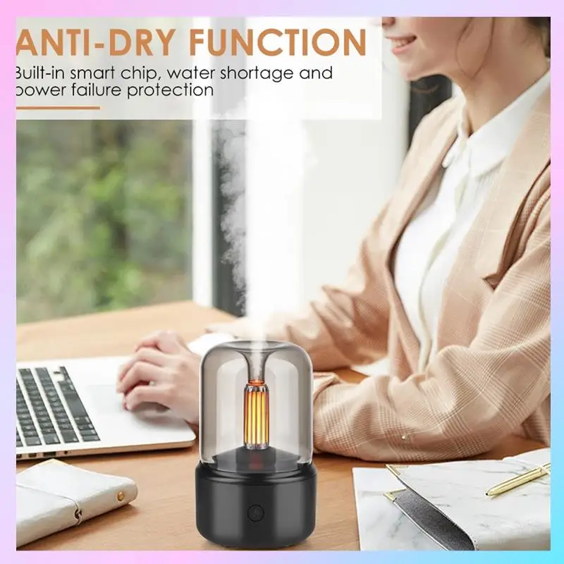 ABRG-ناشر رائحة صغير محمول USB مرطب الهواء زيت طبيعي ضوء الليل صانع الضباب البارد البخاخ للاستخدام المنزلي هدية، متين