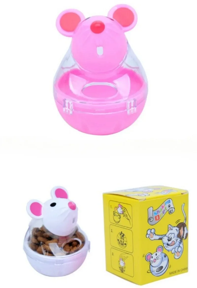 Katzenspielzeug Maus-Tumbler Leckage-Verhindernder Futterball Haustier-Puzzle Cartoon-Katzenspielzeug Interaktives Spielzeug für Kätzchen Langsames Füttern Haustierbedarf – Detail 6