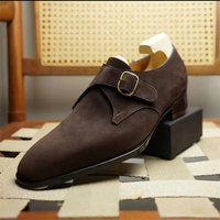 European Station Men Formal Shoes Black Brown One Step Business Office Lefu Shoes Buckle Matte Leather Shoe Size 38-46 Men Shoes