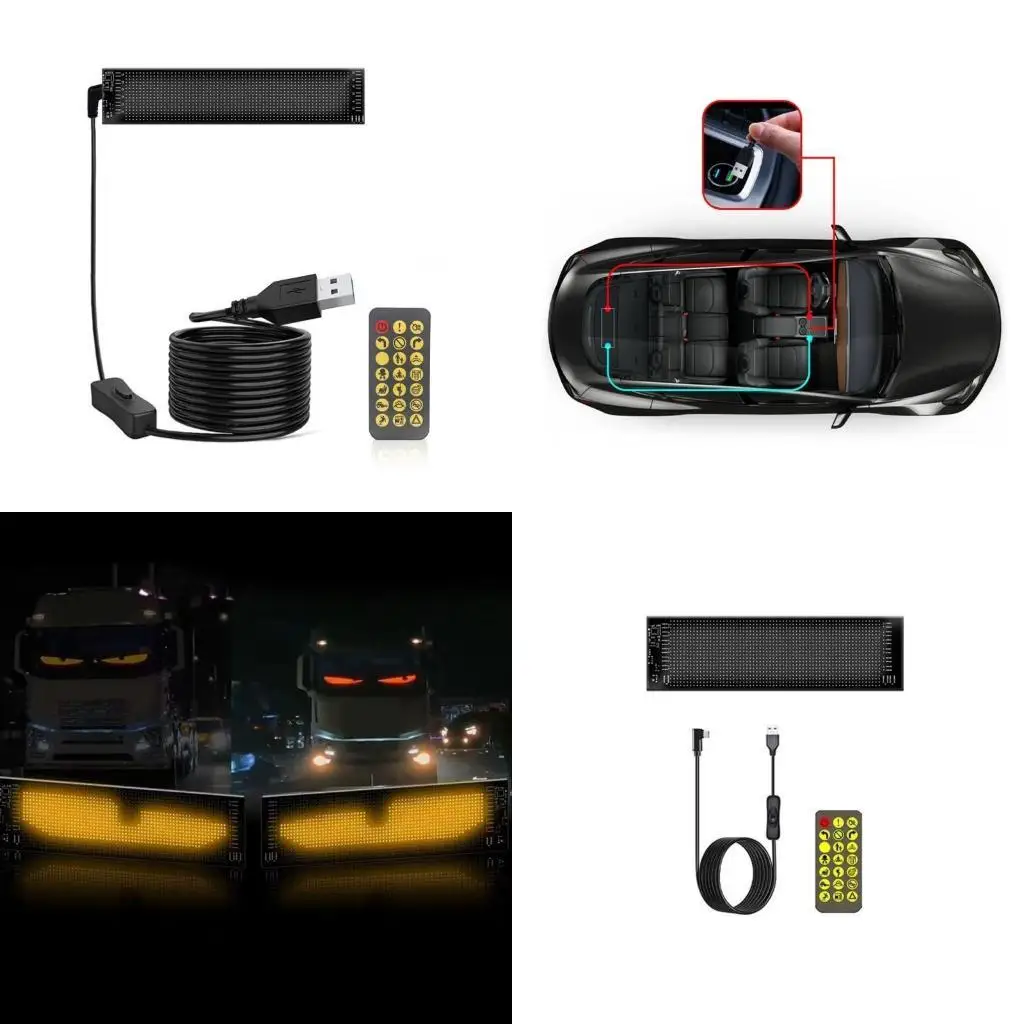 

31BC Светодиодный цифровой дисплей Truck Devil Light Программируемый приложение Программируемое управление приложениями лампы
