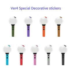 1pcs Kpop Decorative Stickers for Decorate Bangtan boys VER3 4 VER Special Edition Light Stick Flash Frosted