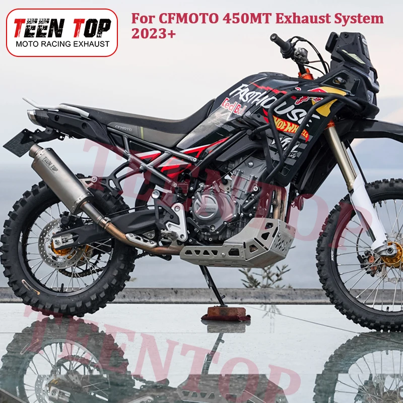 Motorcycle Exhaust System For CFMOTO 450MT Exhaust Front Pipe 450 MT Exhaust Muffler DB Killer OEM 450MT Exhaust Pipe Low Torque