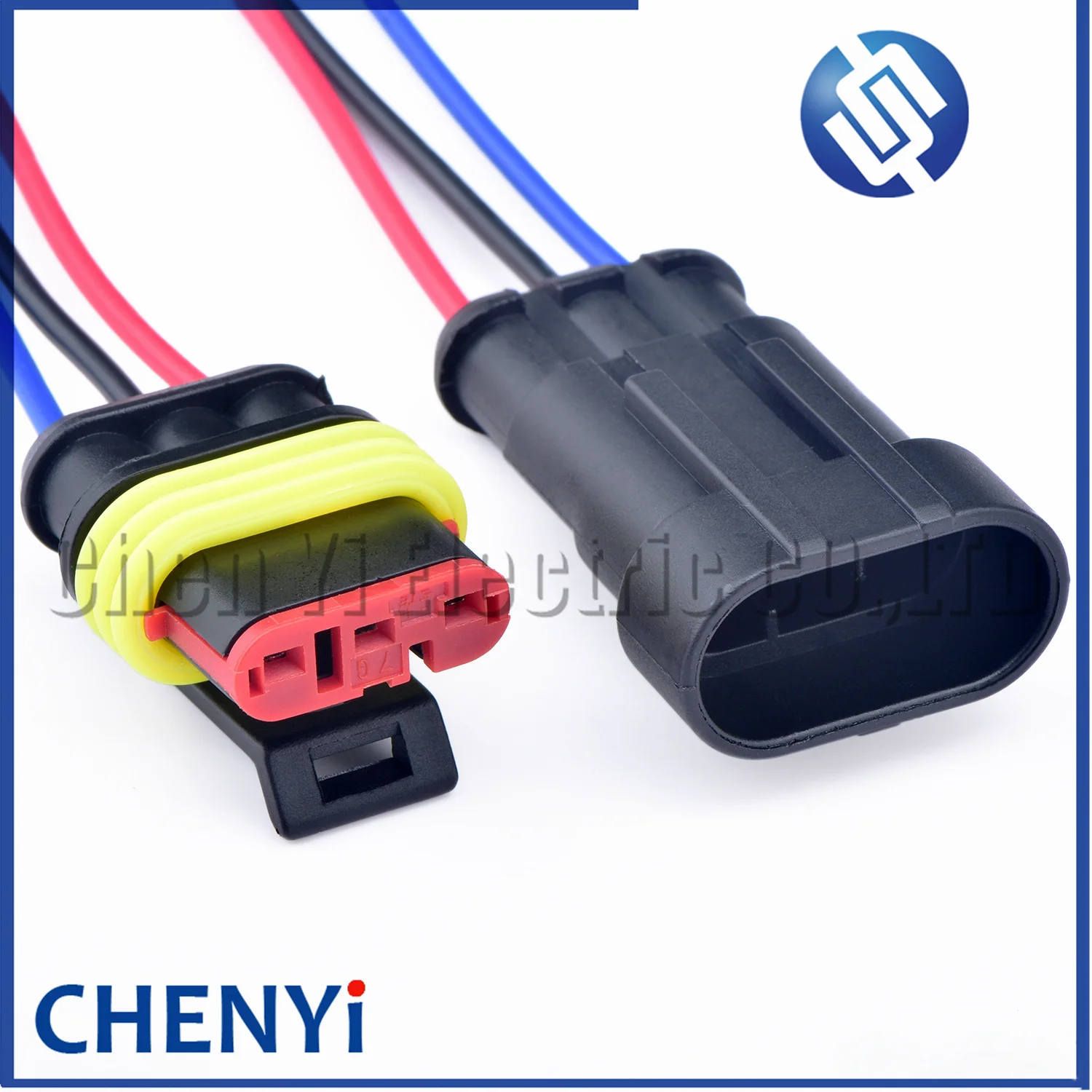 3 Pin male or female Automotive waterproof connector turbo speed sensor Wire harness plug 282087-1 282105-1