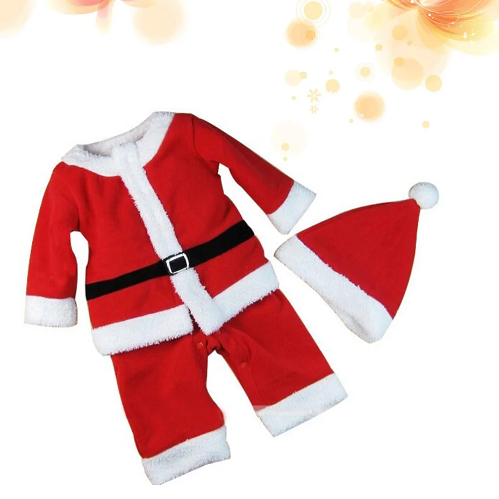 

Christmas Costumes Set Comfortable Santa Claus Kids Photography Clothing Three-dimensional