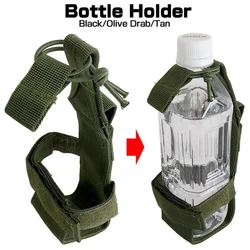 Cinturón táctico Molle para botella de agua, bolsa de nailon para viaje al aire libre, Camping, senderismo, caza, cantimplora