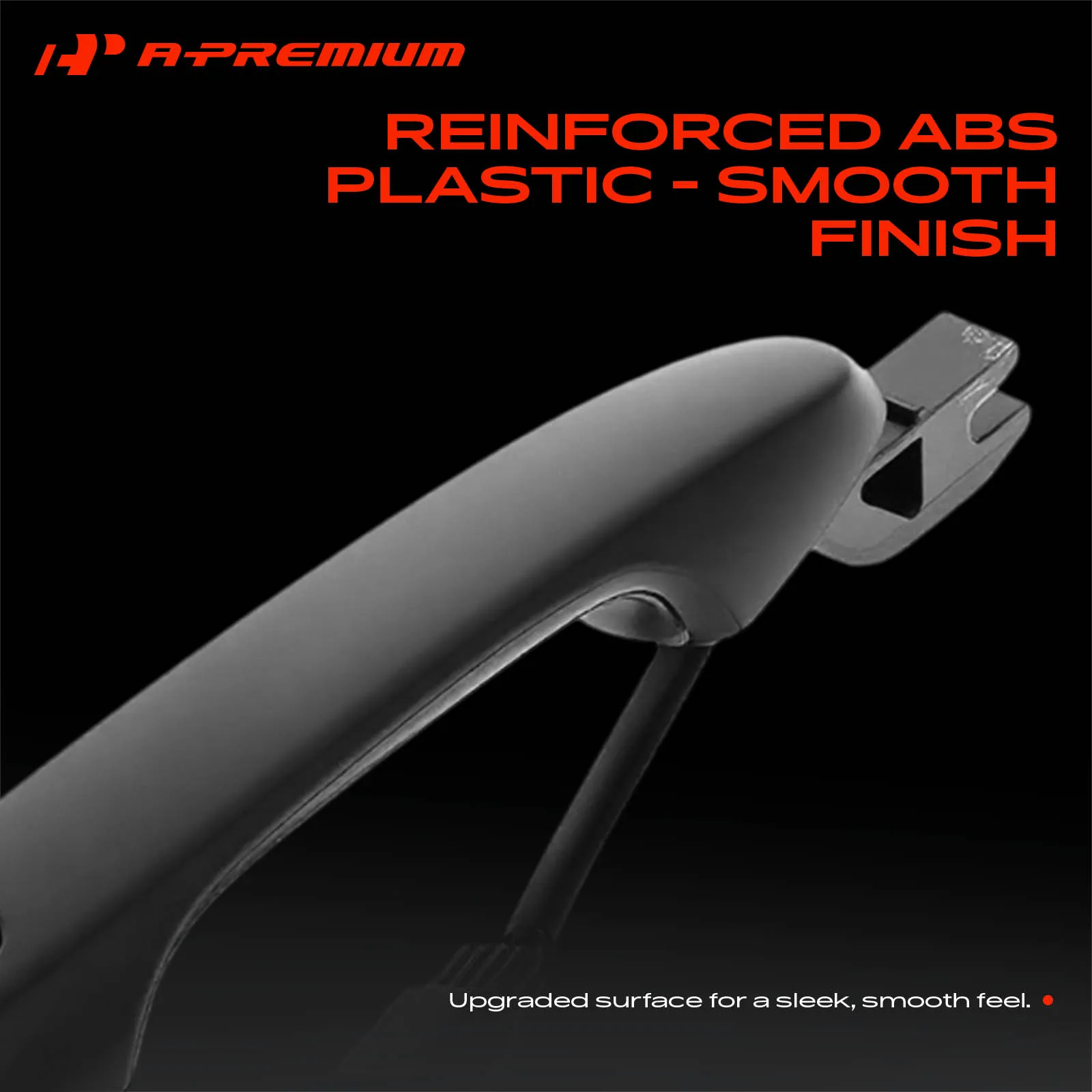 A-Premium Front Passenger Side Black Exterior Door Handle with Keyhole for Honda CR-V 2012-2016 Civic 2012-2015