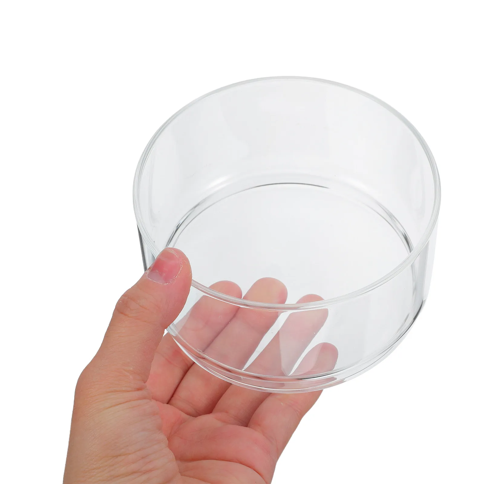 Heat Resistant Glass Bowl – Clear Round Salad Bowl for Fruit, Dessert, Breakfast, Snacks & Hot Food