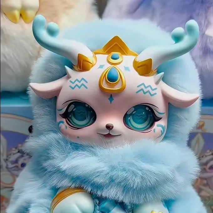 

Аутентичная плюшевая игрушка серии Zodiac Mengbao Little Star, подарочная коробка, глухая коробка, коллекционный мягкий набивный астрономический персонаж