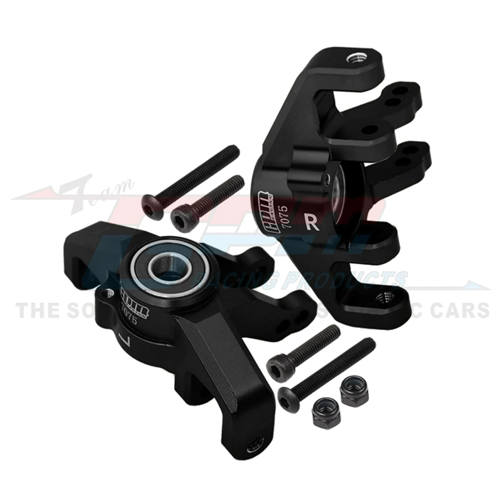 GPM Losi 1/6 슈퍼 Baja Rey 2.0 업그레이드 부품 액세서리, 금속 프론트 스티어링 컵 스티어링 블록 프론트 스핀들 세트, LOS254038