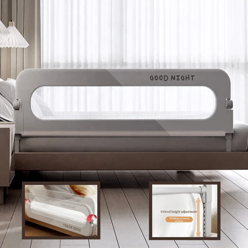1 peça corrimão de cama anti queda barreira de segurança do bebê portátil capa de berço ajustável ferroviário guarda quarto berço pára-choques