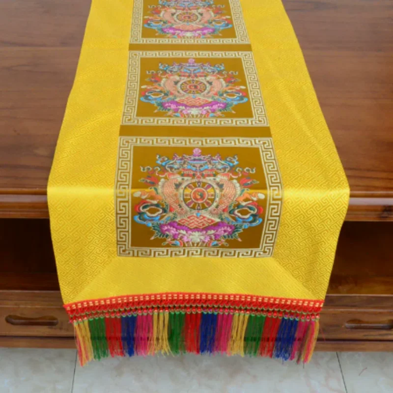tibetan-buddhist-altar-tablecloth-eight-auspicious-symbols-vajra-pestle-embroidery-long-temple-banner-decor