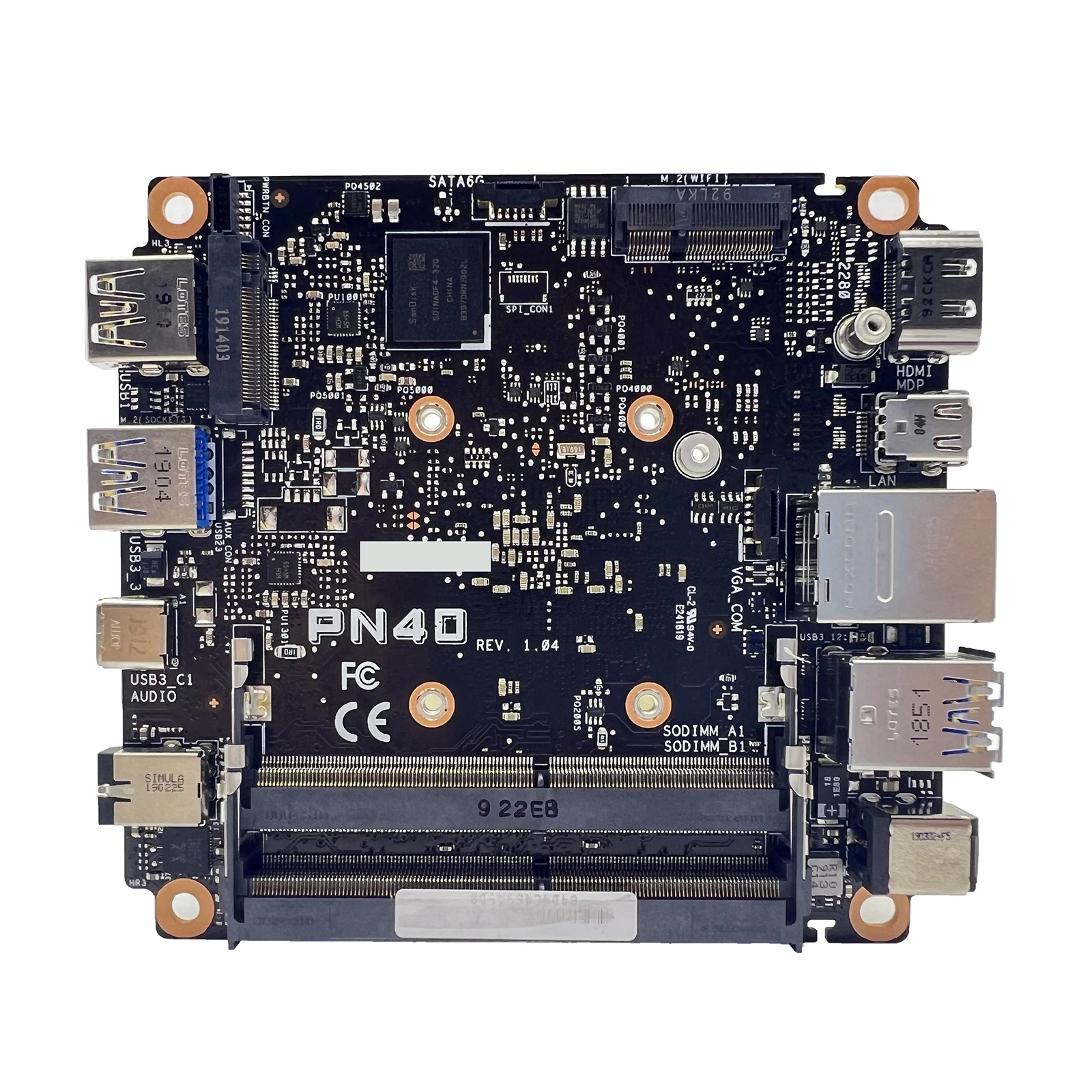 PN40 Mini HD Computer Motherboard, Mainboard para ASUS, Vivo, Mini PC, J5005, N5000 CPU, 32G, 64G-SSD, 100% testado OK