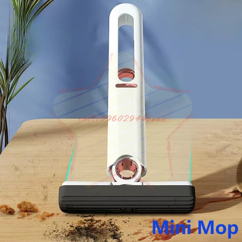 8/24Pcs Mini Squeeze Mop Mini Mop Desk Kitchen Car Clean Tools Mops with Self-squeezing Folding Home Cleaning Floor Washing Mops