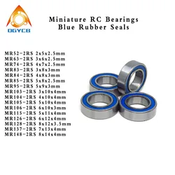 10pcs MR148 RS 8x14x4 mm ABEC-3 Miniature Ball Bearing 8 14 4 MR148-2RS RU Ball Bearings Blue Sealed For Axial SCX10 II