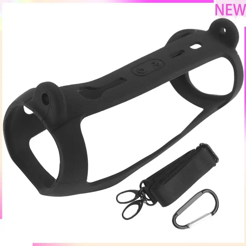 B27B For Flip 6 Case Cover Audio Storage Bag With Shoulder Strap Carabiner Travel Carrying Protective Storage Bag