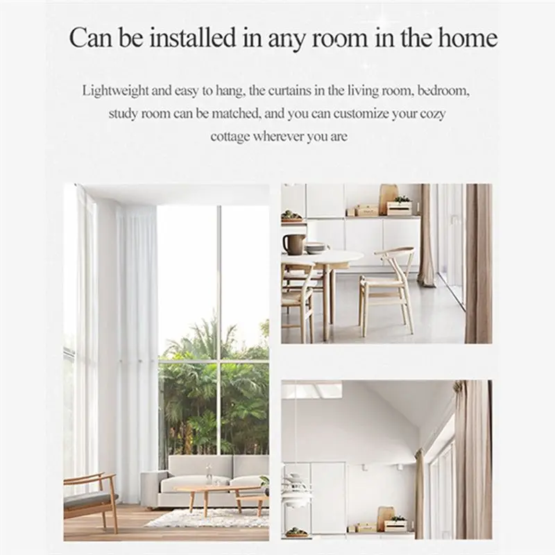 ABQU Dual TUYA Smart WiFi Curtains Robot for Roman Rod Track Automatic Curtain Opener Remote Control Motor