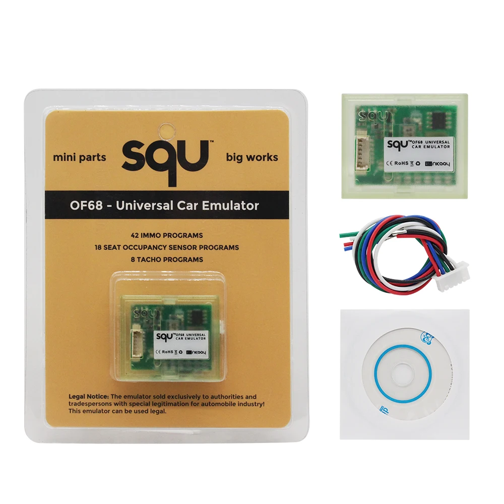 Universal Car Emulator SQU OF68 OF80 Signal Reset Immo off Seat Occupancy Sensor Tacho Programming Diagnostic Tool