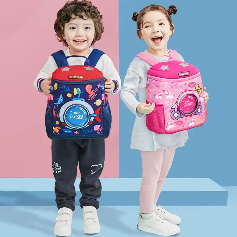 KOCOLanka E-Mini Sac à Dos Étanche en Néoprène pour Enfant, Cartable d'École pour Garçon et Fille, 3mm