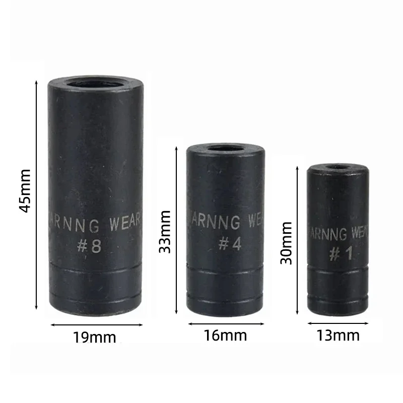 Double Head Square Tap Die Socket Adapter Set Taps Reamer Extractor 1/4