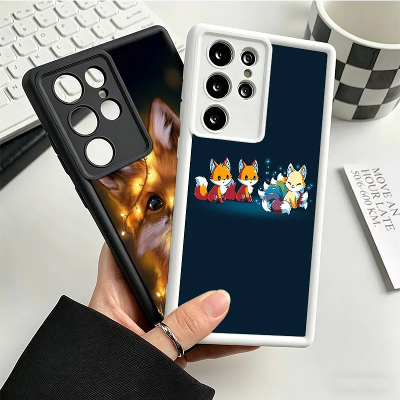 Cute Cartoon Animal Phone Case For Samsung S25 Ultra S26 S23 FE S22 Galaxy S21 S20 Plus S24 FE Cover Coque Shell Protective