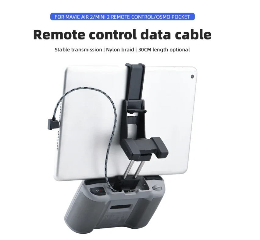 Remote Controller Cable for DJI Mavic 3/Mini 3/pro/Mini 2 Mavic Air 2 Nylon Braided Phone Tablet OTG Data Cord for DJI Pocket 2
