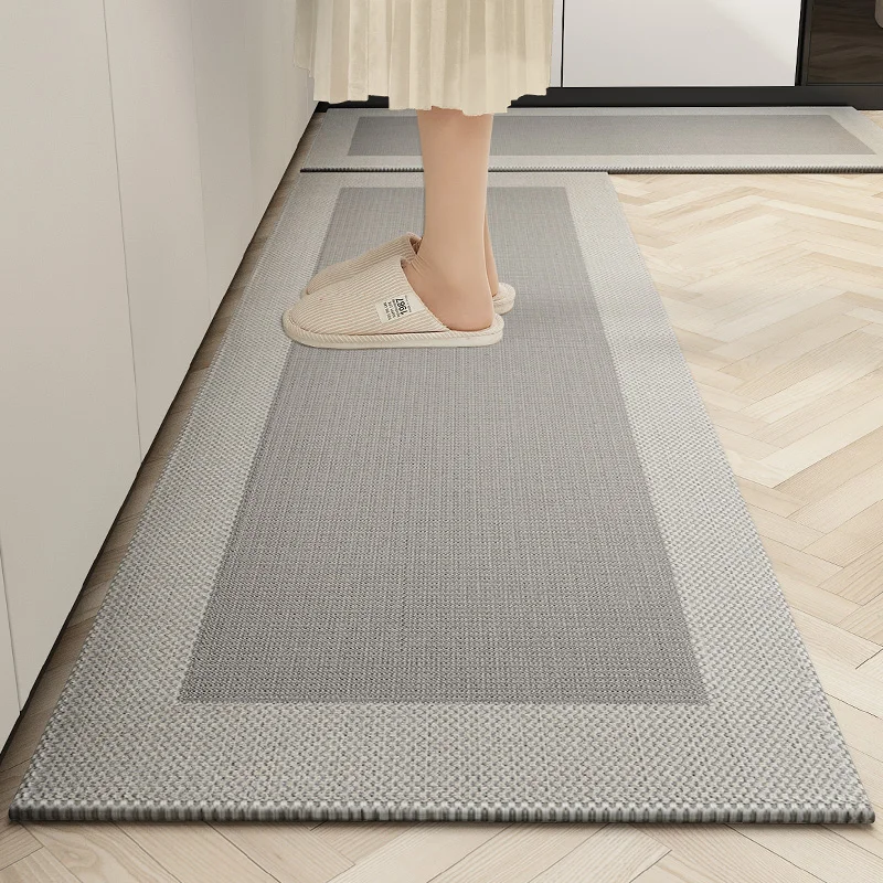 

Kitchen Floor Mat Oil-proof Waterproof Wipeable Wash Free Long Strip Carpet Dirty-resistant Oil-absorbing Water-absorbing Rug