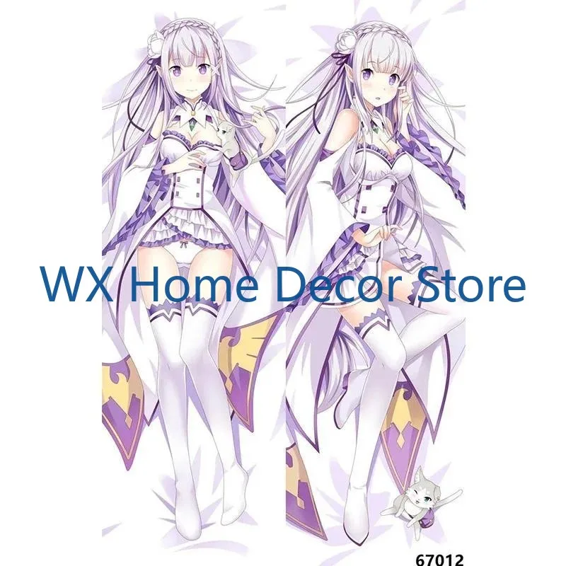 

180cm Anime Re Zero Starting Life In Another World Rem & Ram Sexy Dakimakura Pillow Cover Hugging Body Decorative Pillowcase