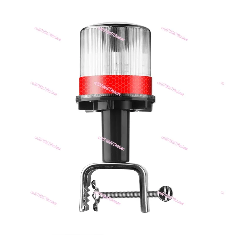 Solar Flash Long Bright Fixed Signal Strobe Anchor Beacon Light Multifunctional Red and Green Mast Light