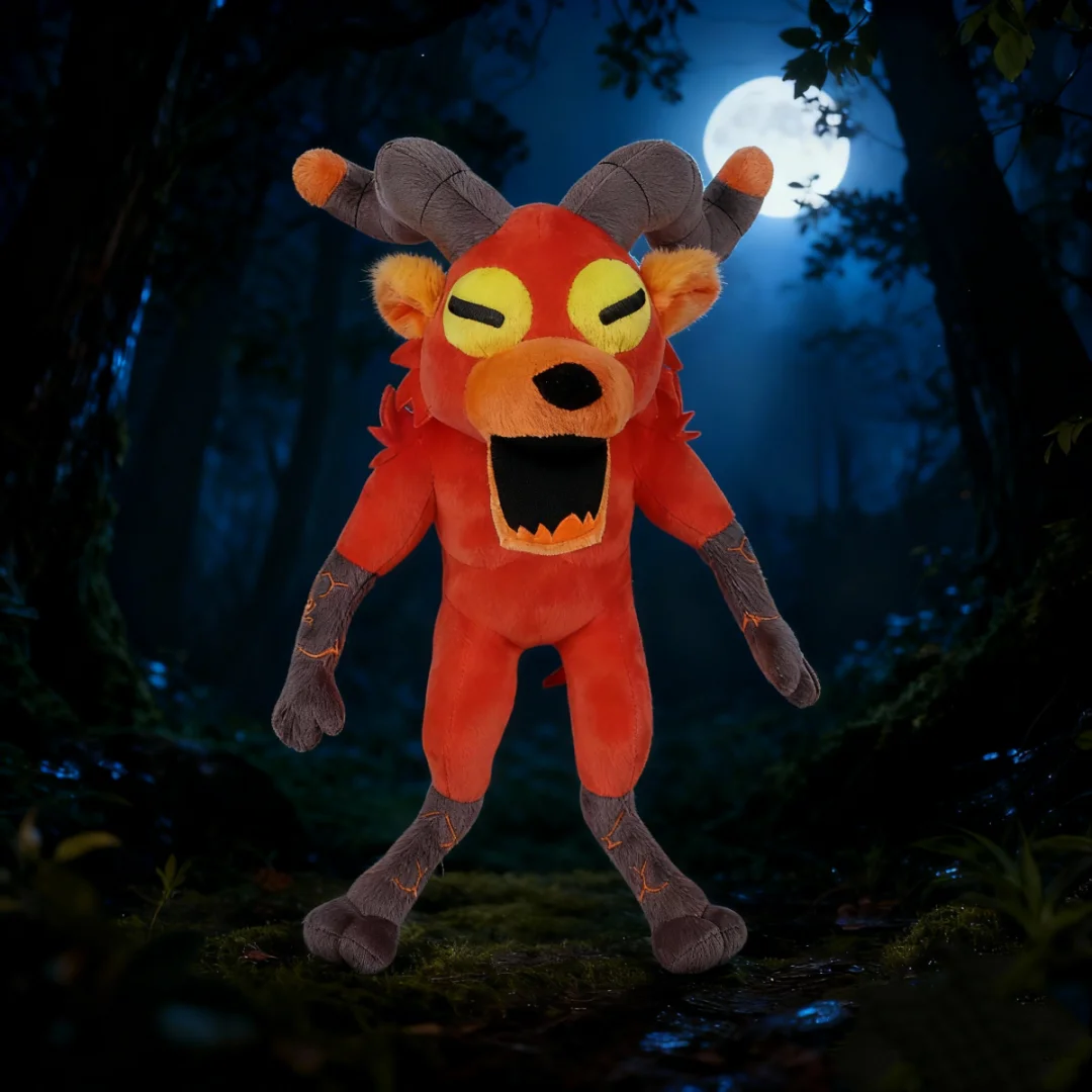 99 Nights In The Forest Plüsch-Hirsch-Plüschtier für Kinder, Weihnachtsgeschenke, The Deer and The Owl Game Peripheral Plushie Gamer Fans