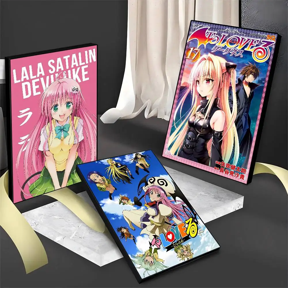 To Love Ru الفيلم الكلاسيكي ذاتية اللصق ملصق فني ورق أبيض يطبع الملصقات الفنية ديكور المنزل