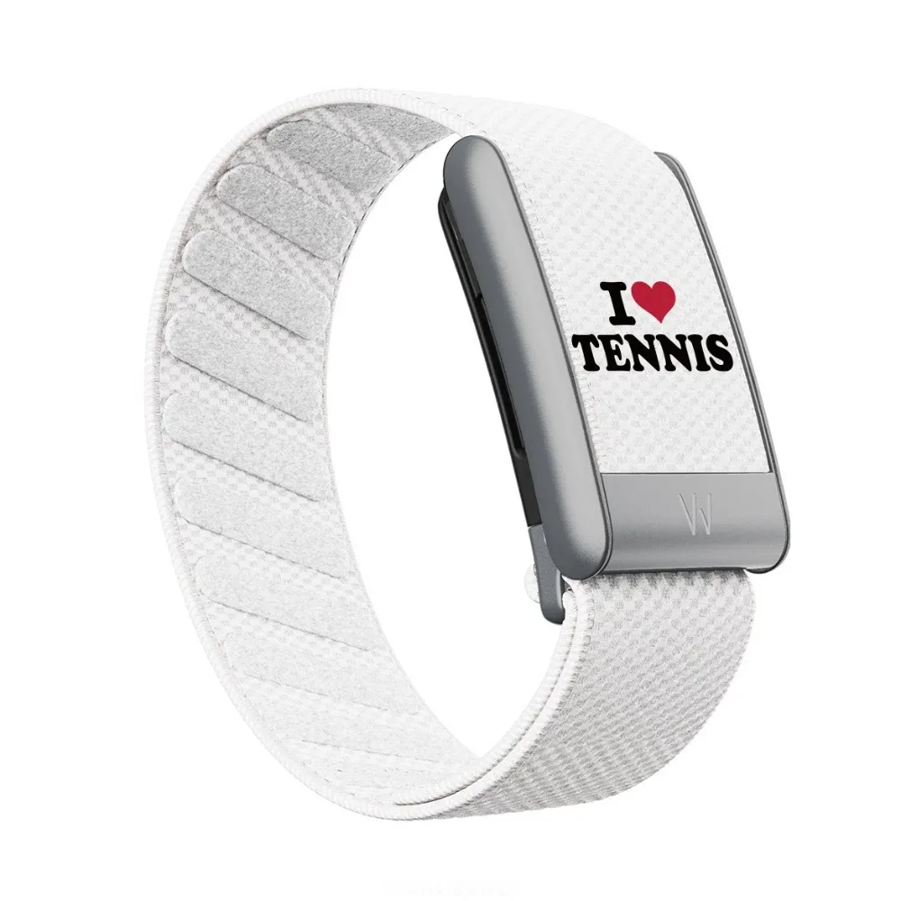 New For WHOOP 5.0 MG Tennis Style White Slogan Nylon Woven Band Printed Sport Replacement Strap Fitness Tracker Accessory