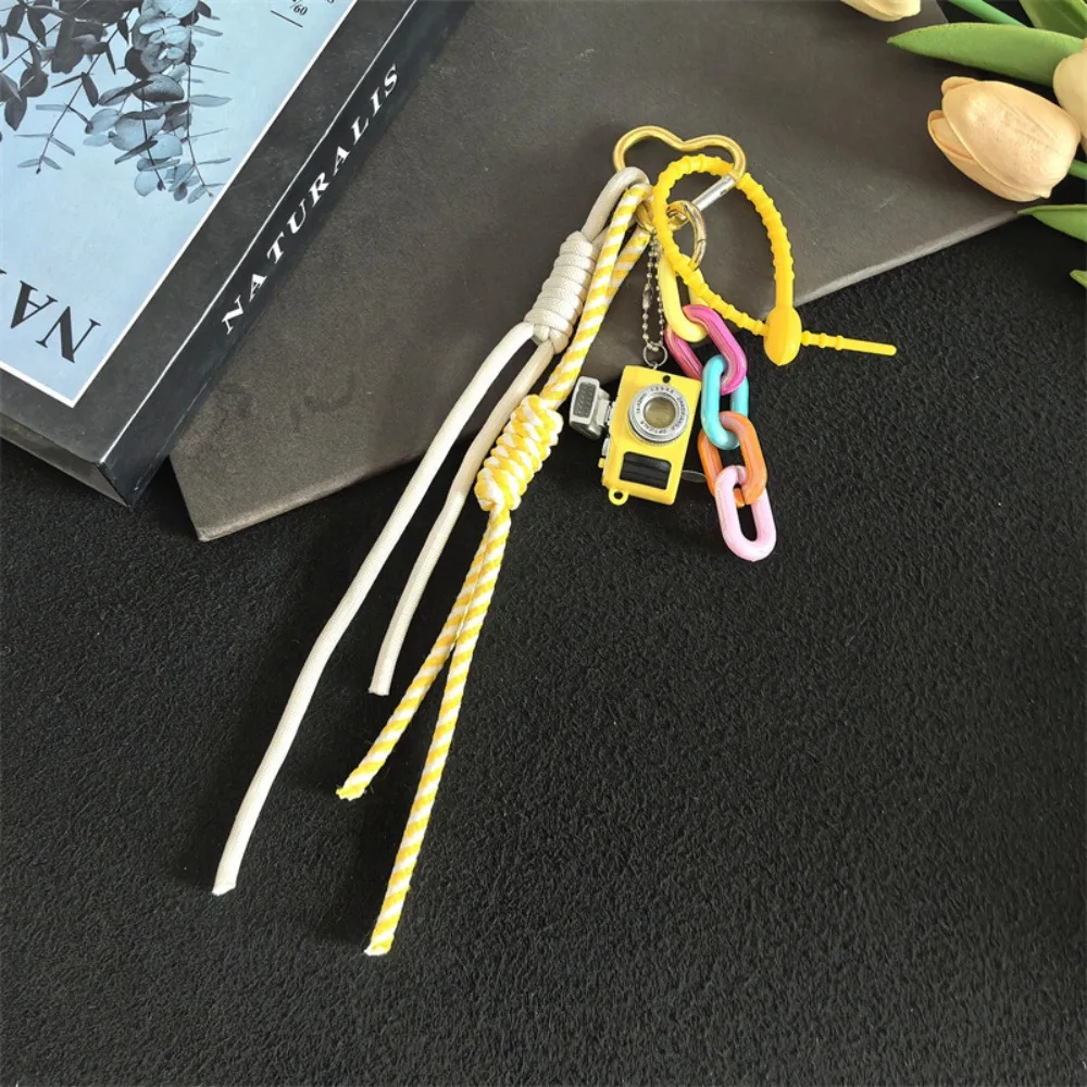 Creative Miniature Love Hanging Buckle Camera-Shaped Colorful Camera Pendant Mini Keychain Small Gifts