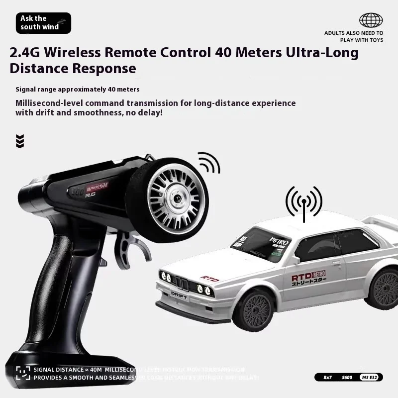 2025 NEW 1/43 Mini RC Desktop Remote Control Car High Speed Drift Car Racing Car Model Ornament Boy's Toy Gift