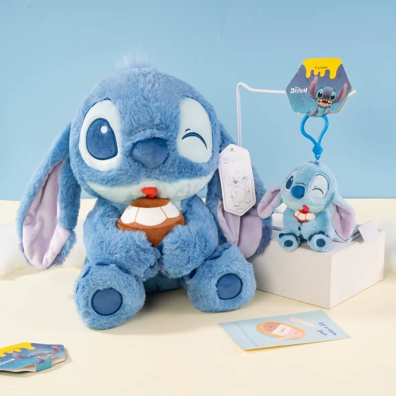 

11cm/30cm Potdemiel Stitch Plush Doll Cute Cartoon Bag Pendant Keychain Desktop Ornament Anime Figure Birthday Gifts Plush Doll