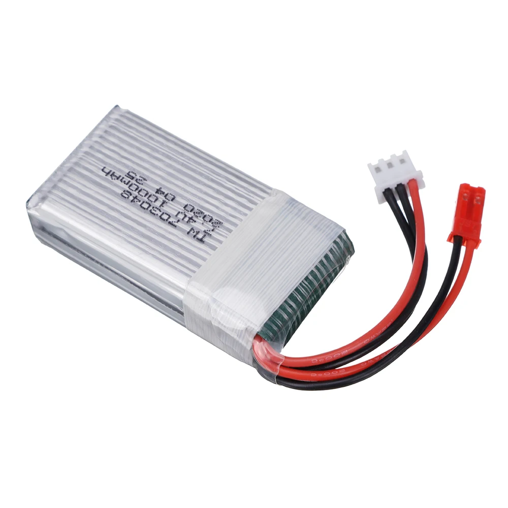 Batteria Lipo 7.4 v 1000mah 703048 per MJXRC X600 U829A U829X X600 F46 X601H JXD391 FT007 batteria Lipo 7.4 V batteria giocattolo RC 1 pz