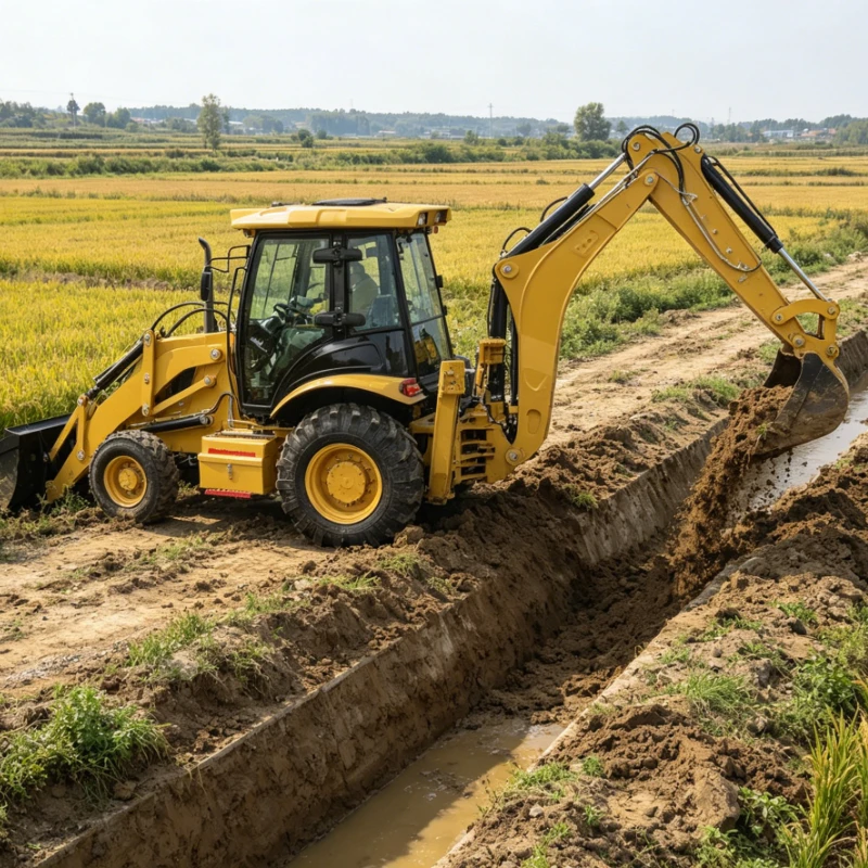 Multi Purpose Backhoe Loader for Construction Agriculture Landscaping Municipal Multiple Industries Customized