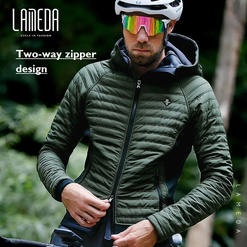 Lameda Men Winter Cycling Jackets Windproof And Warm Cotton Clothing Long-sleeved Jacket Mtb Cycling Clothing Winter