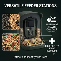 Bird Watching Camera BC-303 Surveillance Camera For Small Animals With Motion Sensor Bird Feeder Outdoor Bird Camera
