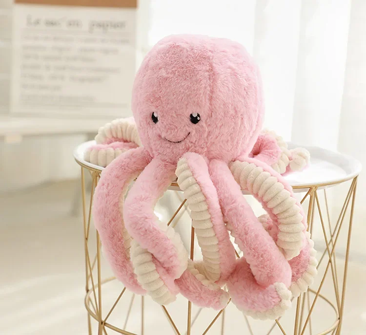 [TML] Super Lovely Simulation octopus Pendant Plush Stuffed Toy soft Animal Home Accessories Doll Children baby Gifts