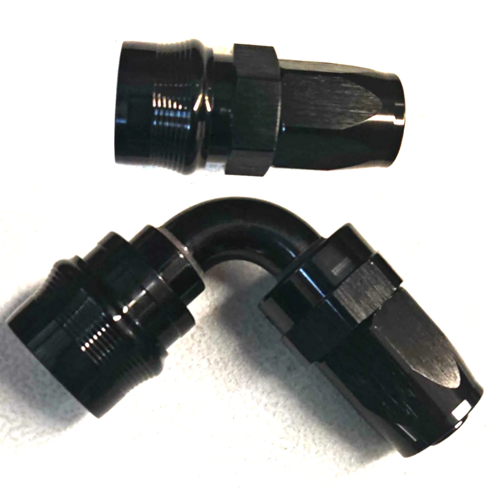 Schnellverschluss-Fittings -4AN -6AN -8AN -10AN -12AN -16AN -20AN Drehbarer Kraftstoffschlauchanschluss ORB-Adapter 0 ° /45 ° /90 ° /180 ° Schwarz – Detail 3
