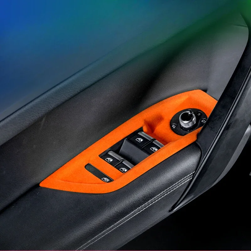 

Для Audi Q5L декоративная рамка дверной кнопки, специальные модифицированные автозапчасти для интерьера, наклейки, аксессуары, модификация