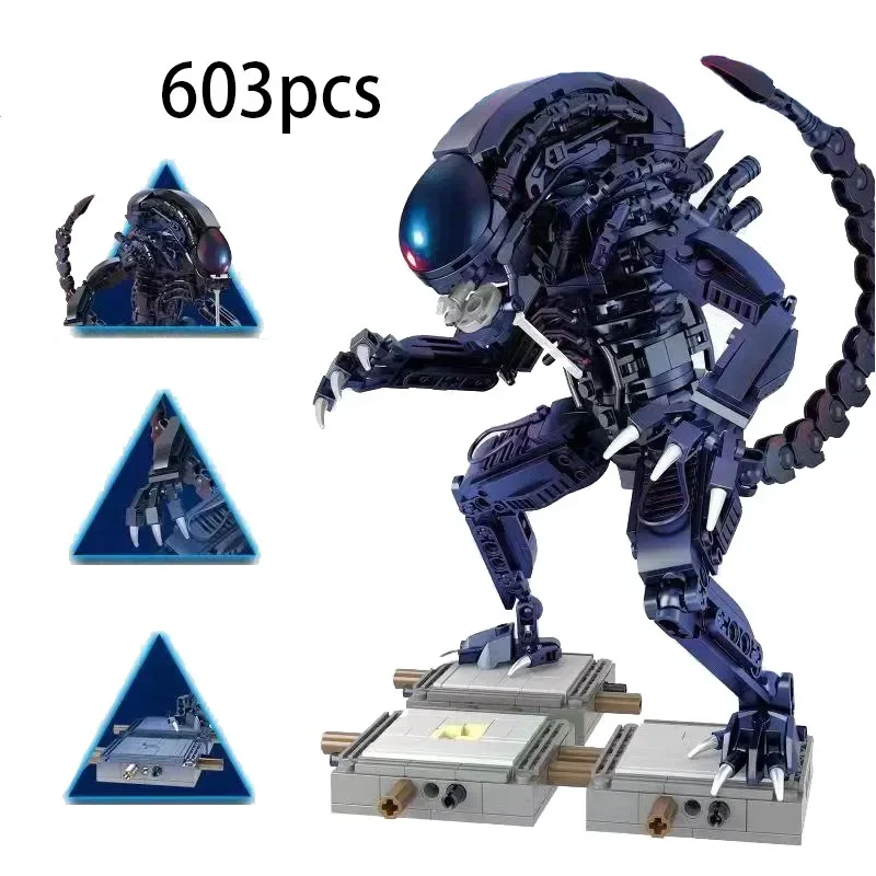 

MOC 603Pcs 83040 Creative Aliens Speciale-Vormige Alien Bouwstenen Building Blocks Bricks Model Toys Children Christmas Gifts