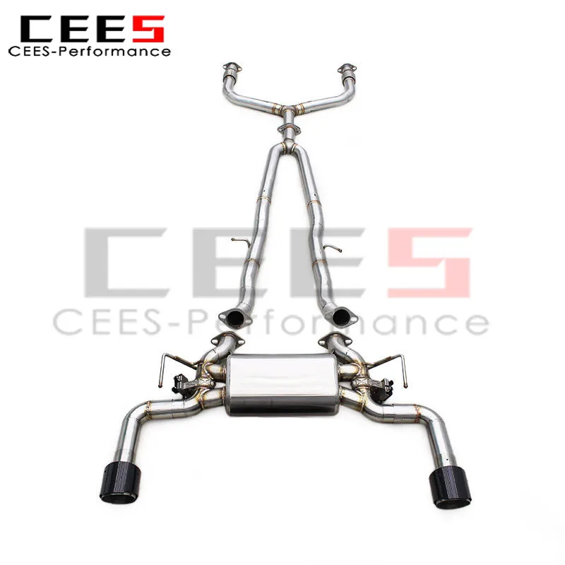 

CEES Catback Exhaust Pipes System Escape for Infiniti Q50S 3.7L 2014-2018 Racing Stainless Steel Exhaust Pipe with Valve Control