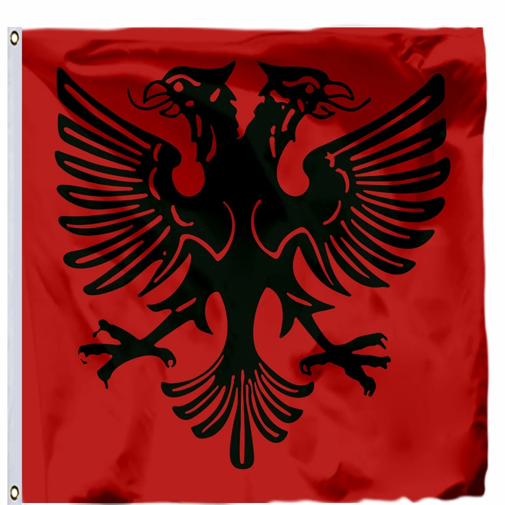 Albania wariacja albańska królewska armia flaga Mercurio Bua 4x 4ft dom księżniczki Wied 120x120cm Mahmut Pasha Bushatli 1769 Banner