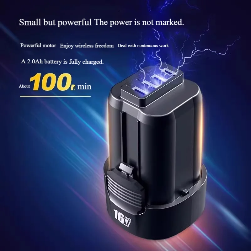 مجموعة مثقاب لاسلكي صناعي احترافي مع محرك مزدوج السرعة 60 نانومتر بدون فرش وبطارية متغيرة السرعة مدعومة OEM