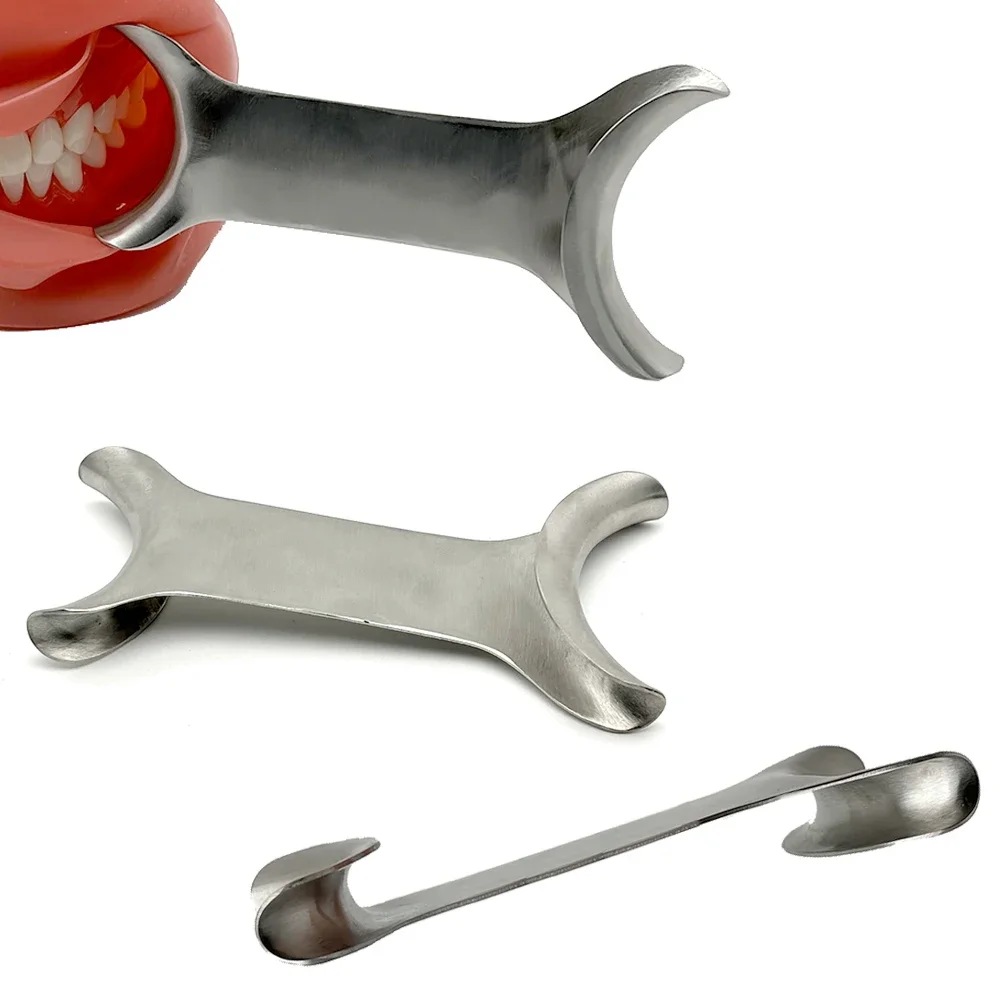 1Pcs T-Shape Intraoral Cheek Lip Retractor Stainless Steel Dental Mouth Opener Orthodontic Dentistry Instruments