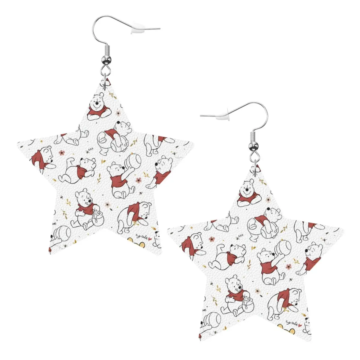 

Кожаные серьги-капли с Винни-Пухом для женщин, модные, легкие, для вечеринок и праздников