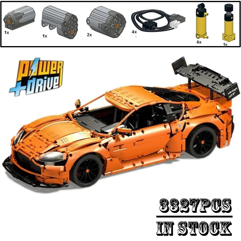 NEW MOC-8780 Technical Aventador SVJ 1:8 Scale Remote Control Power Model Building Blocks Bricks Sports Car Toys Birthday Gifts