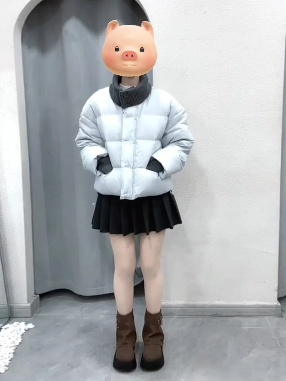 

Синяя вязаная куртка из хлопка с высоким воротником и вставками в стиле пэчворк, женская модная утепленная универсальная хлопковая куртка с воротником-стойкой